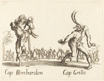 Kille. Bonbardon och Cap. Cricket av After Jacques Callot