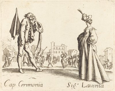 Cap. Ceremoni och Siga. Lavinia av After Jacques Callot