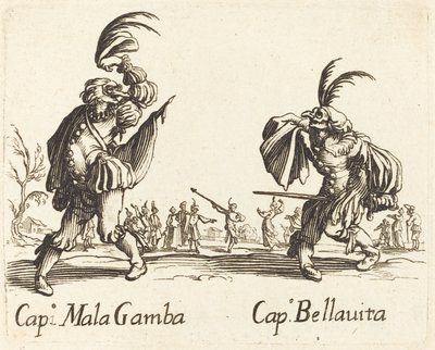 Cap Mala Gamba och Cap Bellavita av After Jacques Callot