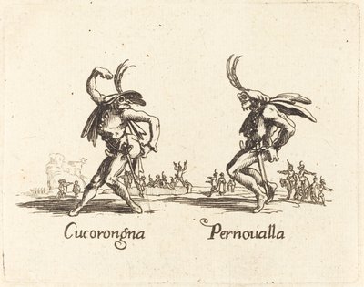 Cucorongna och Pernoualla av After Jacques Callot