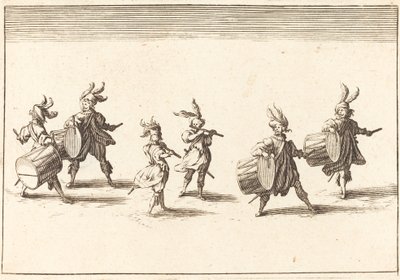 Inträde av M. de Macey av After Jacques Callot