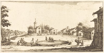Landskap av After Jacques Callot