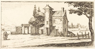 Landskap av After Jacques Callot