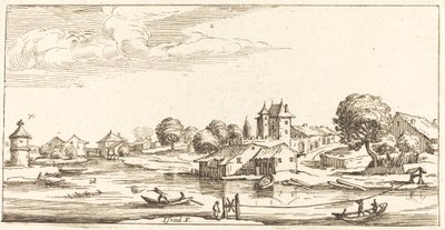 Landskap av After Jacques Callot
