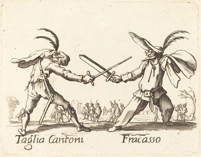 Taglia Cantoni och Fracasso av After Jacques Callot