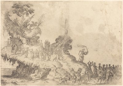 Parnassos flotta av After Jacques Callot