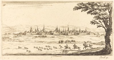 Utsikt över Nancy av After Jacques Callot