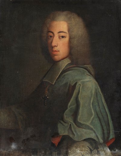 Tyska: Porträtt av Johann Theodor (1703-1763), son till kurfursten Max Emanuel av Bayern Johann Theodor av Bayern, son till Maximilian II Emanuel av After Joseph Vivien