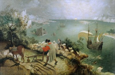 Landskap med Ikaros fall av After Pieter Brueghel the Elder