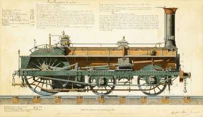Höghastighetslok, 1864 av Agapele Jemeppes