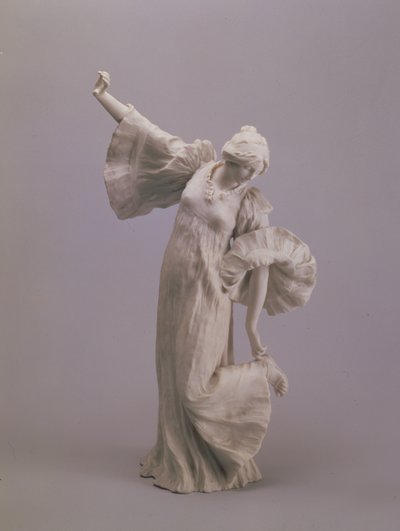 Dansare, från ett bordscentrum, Sevres, 1900 (kex) av Agathon Leonard