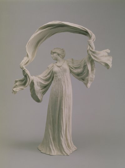 Dansare med en halsduk från ett bordscentrum, Sevres, 1900 (kex) av Agathon Leonard