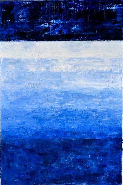And Jump, 2018 (akryl på duk) av Agnes Girardon