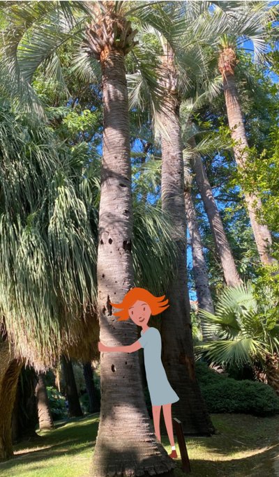Hug, 2023 (digital konst på fotografi) av Agnes Girardon