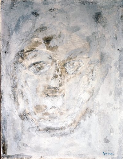 Raw, 2014 (blandade tekniker, sand och akryl) av Agnes Girardon