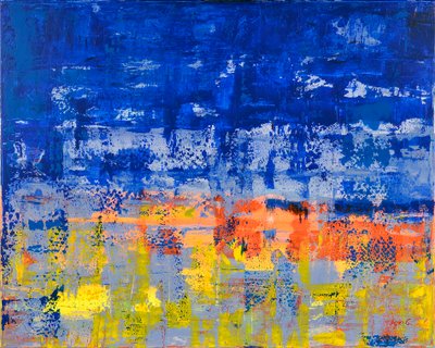 Untitled 2, 2017 (akryl på duk) av Agnes Girardon