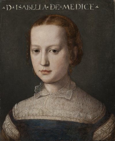 Isabella de Medici, ca 1555 av Agnolo Bronzino