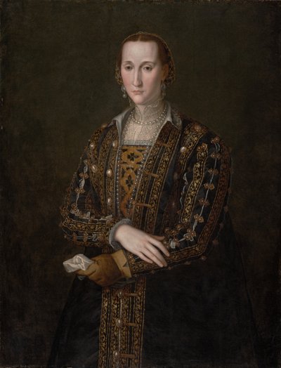 Eleonora di Toledo (1522-1562), cirka 1560 (olja på duk, överförd från panel) av Agnolo Bronzino