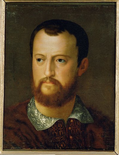 Storhertig Cosimo I av Toscana (olja på duk) av Agnolo di Cosimo Bronzino