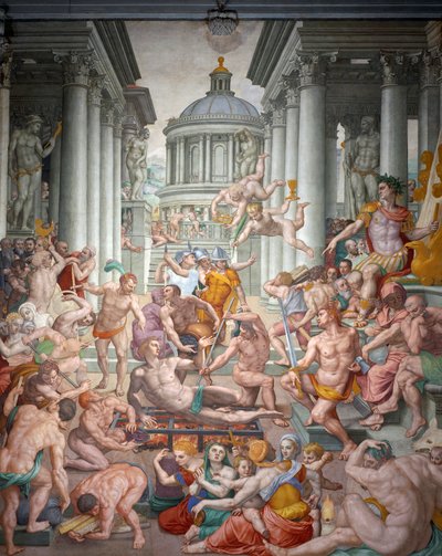 Sankt Lawrence martyrskap av Agnolo Bronzino