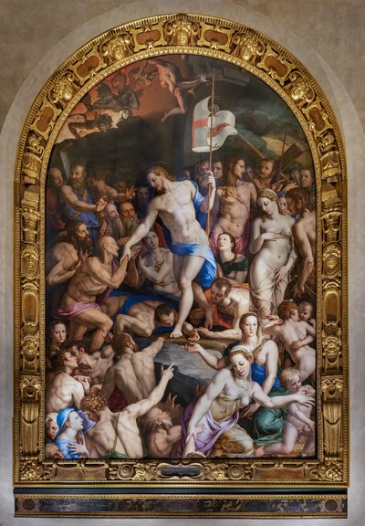 Medici Chapel: Kristi nedstigning till limbo av Agnolo Bronzino
