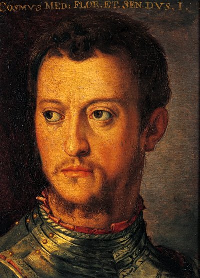 Porträtt av Cosimo I de Medici, av Agnolo Bronzino, målning av Agnolo Bronzino