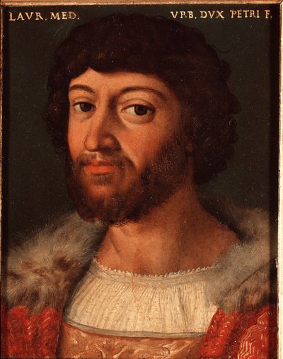 Porträtt av Laurent II av Medici (Lorenzo di Piero de 