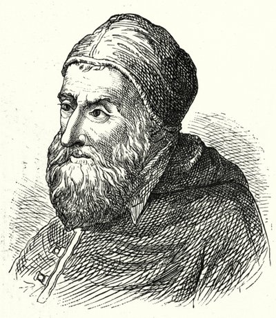 Påve Sixtus IV (gravyr) av Agostino Musi