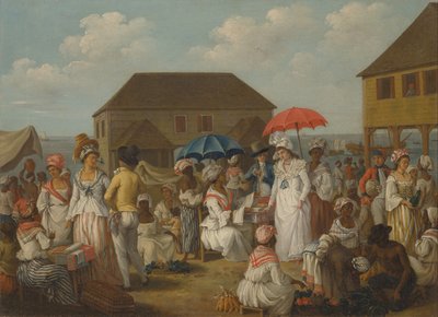 Linnemarknaden, Dominica av Agostino Brunias