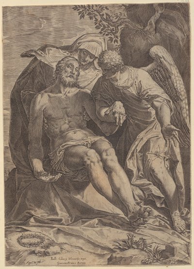 Kristi klagan [Pietà] av Agostino Carracci