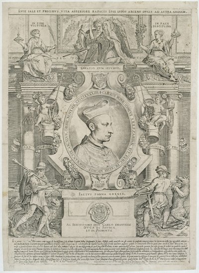Carlo Borromeo av Agostino Carracci
