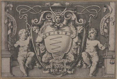 Kardinal Filippo Segas vapensköld av Agostino Carracci