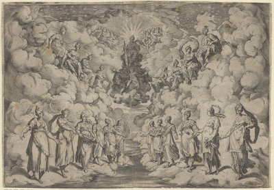 Harmoni av sfärerna av Agostino Carracci