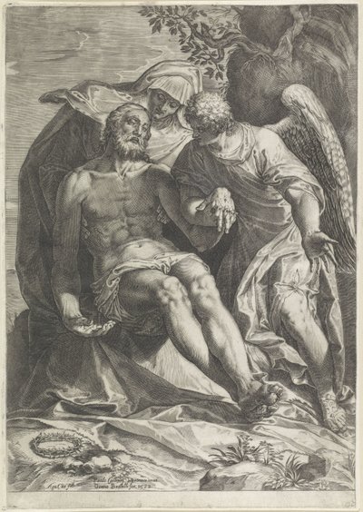 Maria med Kristi kropp (Pietà) av Agostino Carracci