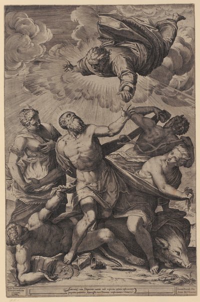 Sankta Katarinas mystiska bröllop av Agostino Carracci