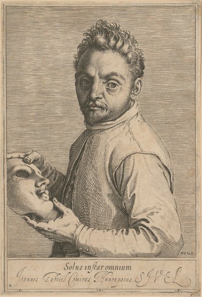 Porträtt av Giovanni Gabrielli, kallad ”Il Sivello” av Agostino Carracci