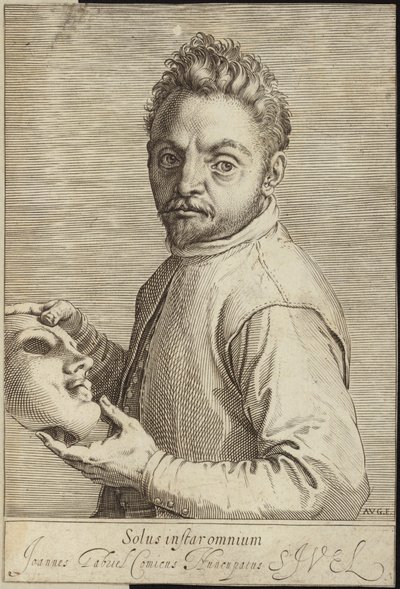 Porträtt av Giovanni Gabrielli av Agostino Carracci