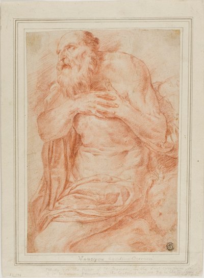 Sankt Jerome av Agostino Carracci