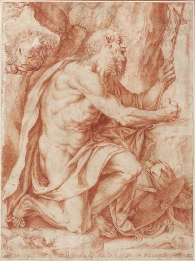 Sankt Hieronymus av Agostino Carracci