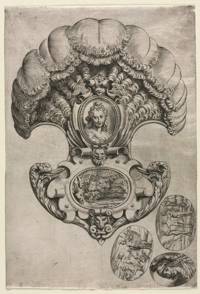 The Fan LEventail, ca. 1589-1595. av Agostino Carracci