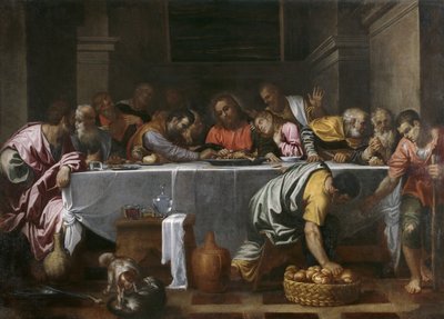 Sista måltiden av Agostino Carracci