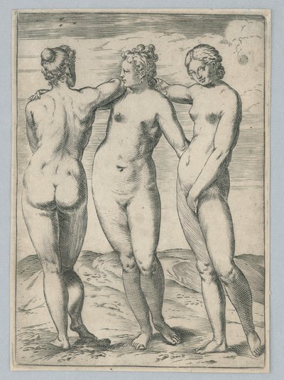 De tre nåderna av Agostino Carracci