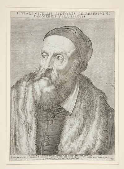 Tiziano Vecelli (Tizian) av Agostino Carracci