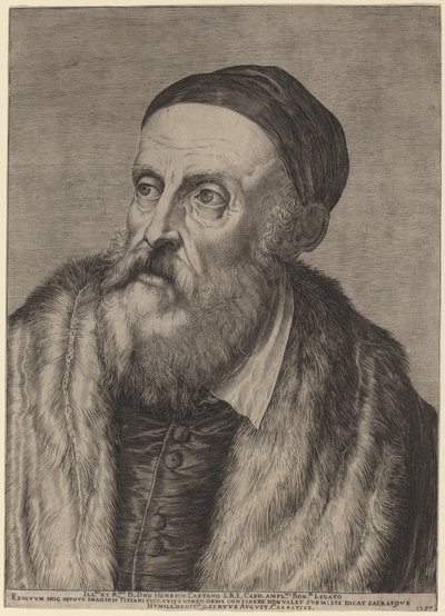 Tizian av Agostino Carracci after Titian