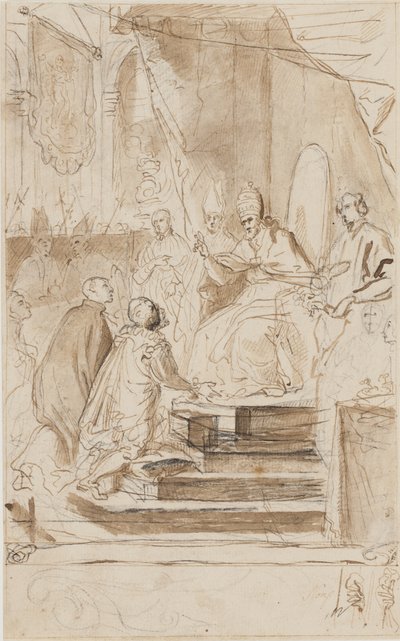 Sankt Ignatius av Loyola kanoniseras av Agostino Masucci