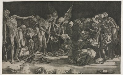 Allegory of Death and Fame, 1518. av Agostino Musi