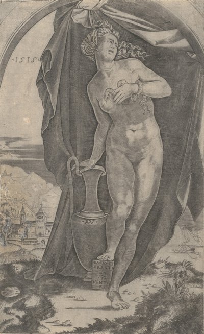 Cleopatra, daterad 1515. av Agostino Veneziano