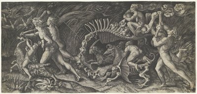 Het karkas Stregozzon av Agostino Veneziano
