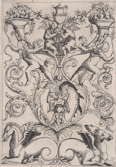 Prydnadspanel, ca. 1514-36. av Agostino Veneziano