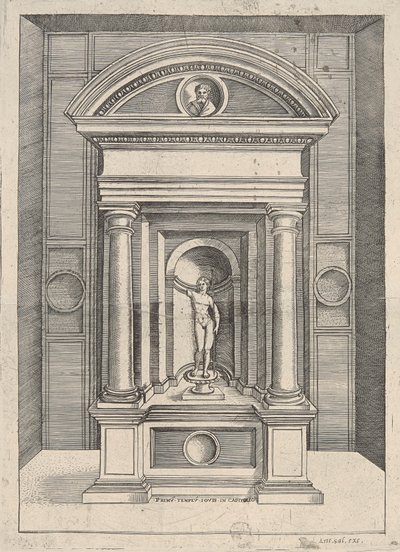 Första Tenplum torsdag i Capitolium av Agostino Veneziano